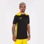 Joma 82P4R3033 أصفر مسود بطولة قميص قصير الأكمام سادسا رجال - Image 2
