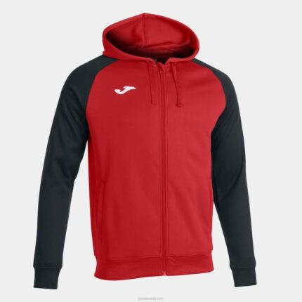 Joma 82P4R3035 أحمر أسود أكاديمية جاكيت مقنع رابعًا رجال