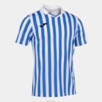 Joma 82P4R3036 أبيض أزرق ملكي قميص بأكمام قصيرة copa ii رجال