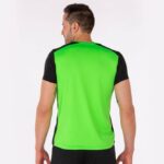 Joma 82P4R3049 نيون أخضر أسود قميص قصير الأكمام سجل الثاني رجال - Image 4
