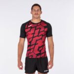 Joma 82P4R3050 أسود أحمر قميص بأكمام قصيرة myskin iii رجال - Image 2