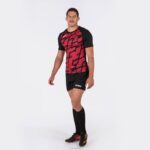 Joma 82P4R3050 أسود أحمر قميص بأكمام قصيرة myskin iii رجال - Image 6