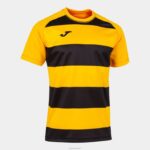 Joma 82P4R3057 العنبر الأسود قميص قصير الأكمام prorugby الثاني رجال