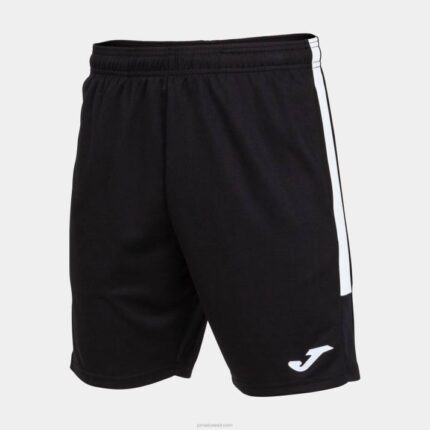 Joma 82P4R3073 أسود أبيض بطولة برمودا السراويل البيئية رجال