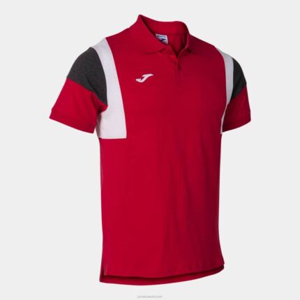 Joma 82P4R3079 أحمر قميص بولو بأكمام قصيرة كونفورت III رجال