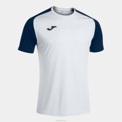 Joma 82P4R3094 أبيض كحلي قميص بأكمام قصيرة أكاديمية رابعا رجال