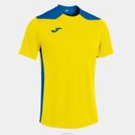Joma 82P4R3097 أصفر أزرق ملكي بطولة قميص قصير الأكمام سادسا رجال