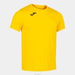Joma 82P4R3101 أصفر قميص قصير الأكمام سجل الثاني رجال