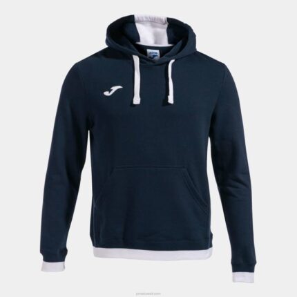 Joma 82P4R3114 الأزرق الداكن الأبيض سترة مقنعين مريحة الثاني رجال