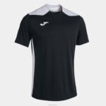 Joma 82P4R3121 أسود أبيض بطولة قميص قصير الأكمام سادسا رجال