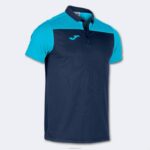Joma 82P4R3124 الأزرق الداكن الفيروز الفلوريسنت قميص بولو بأكمام قصيرة هواية II رجال