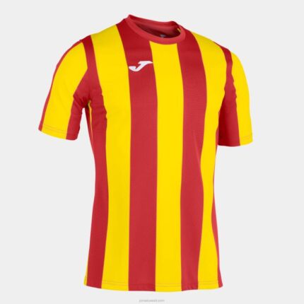 Joma 82P4R3127 احمر اصفر قميص بأكمام قصيرة بين رجال