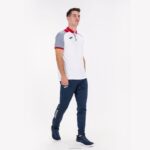Joma 82P4R3129 أبيض كحلي قميص بولو قصير الأكمام أساسي الثاني رجال - Image 5