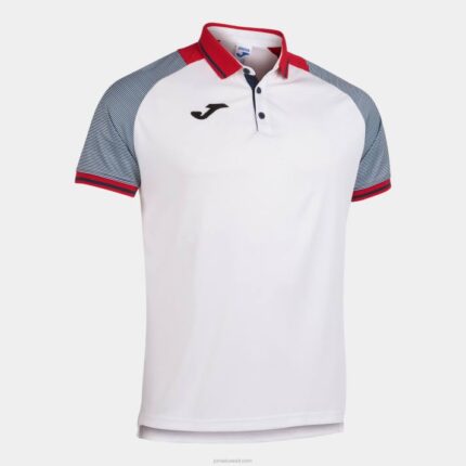 Joma 82P4R3129 أبيض كحلي قميص بولو قصير الأكمام أساسي الثاني رجال
