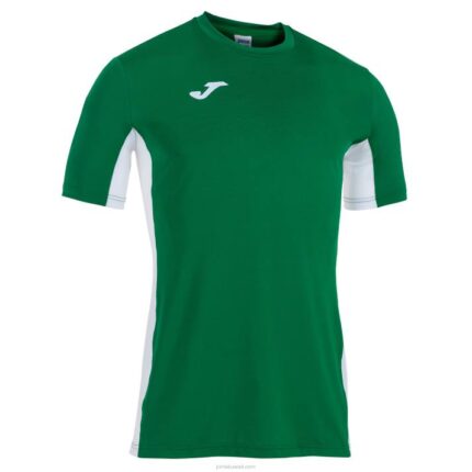 Joma 82P4R3132 أبيض أخضر قميص بأكمام قصيرة superliga رجال