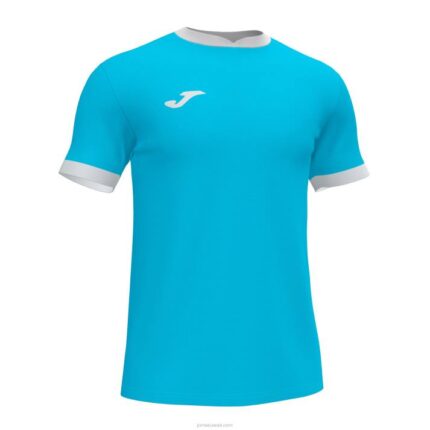 Joma 82P4R313 الفيروز الفلوري قميص قصير الأكمام مفتوح iii رجال
