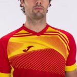 Joma 82P4R3162 احمر اصفر قميص بأكمام قصيرة سوبر نوفا الثاني رجال - Image 4