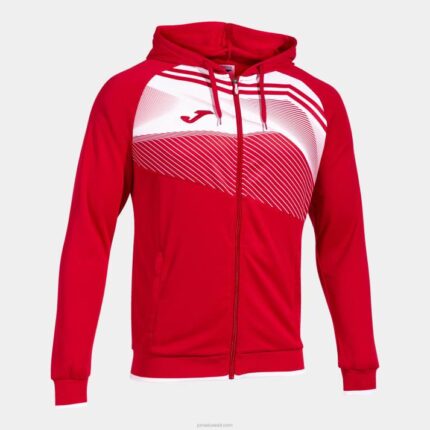 Joma 82P4R3165 احمر ابيض سوبر نوفا II سترة مقنعين رجال