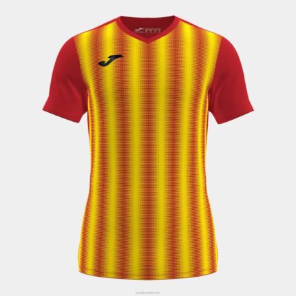 Joma 82P4R3179 احمر اصفر قميص قصير الأكمام inter ii رجال