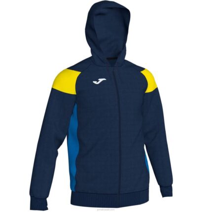 Joma 82P4R3218 الأزرق الداكن الأصفر الملكي الأزرق طاقم سترة مقنعين ثالثا رجال