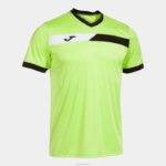 Joma 82P4R3222 الجير الأسود الأبيض قميص قصير الأكمام المحكمة رجال