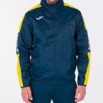 Joma 82P4R3223 الأزرق الداكن والأصفر بطولة سترة المطر الرابع رجال - Image 2