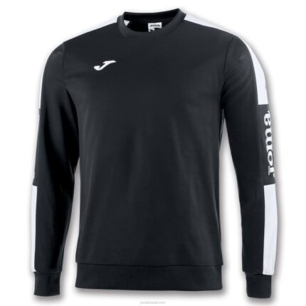 Joma 82P4R3230 أسود أبيض بطولة قميص من النوع الثقيل الرابع رجال