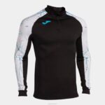 Joma 82P4R3235 أسود أبيض قميص من النوع الثقيل النخبة التاسع رجال