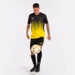 Joma 82P4R3237 أصفر أسود قميص بأكمام قصيرة النمر الرابع رجال - Image 5