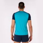 Joma 82P4R3262 الفلورسنت الفيروز الأزرق الداكن قميص قصير الأكمام سجل الثاني رجال - Image 3