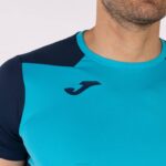 Joma 82P4R3262 الفلورسنت الفيروز الأزرق الداكن قميص قصير الأكمام سجل الثاني رجال - Image 5