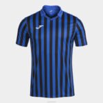 Joma 82P4R3263 الأزرق الملكي الأسود قميص بأكمام قصيرة copa ii رجال