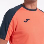 Joma 82P4R3289 الفلورسنت البرتقالي والأزرق الداكن قميص البطولة البيئية قصيرة الأكمام رجال - Image 5