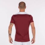 Joma 82P4R3298 بورجوندي أبيض بطولة قميص قصير الأكمام سادسا رجال - Image 3