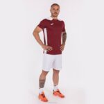 Joma 82P4R3298 بورجوندي أبيض بطولة قميص قصير الأكمام سادسا رجال - Image 4