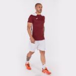 Joma 82P4R3298 بورجوندي أبيض بطولة قميص قصير الأكمام سادسا رجال - Image 6