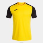 Joma 82P4R3299 أصفر أسود قميص بأكمام قصيرة أكاديمية رابعا رجال
