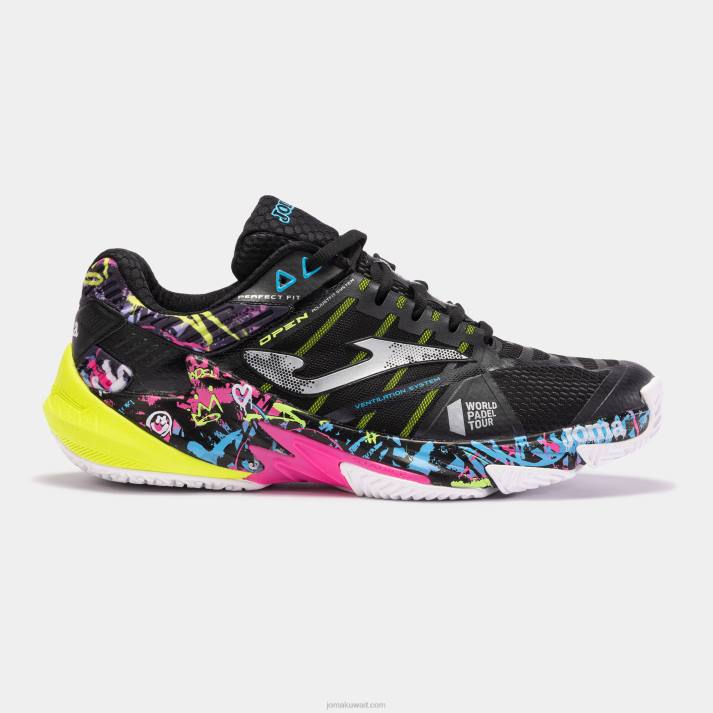 Joma 82P4R32 أسود أحذية t.open 23 world padel tour-wpt clay - Image 1