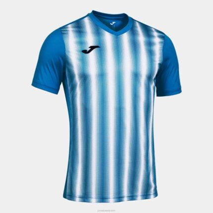 Joma 82P4R3325 أزرق ملكي أبيض قميص قصير الأكمام inter ii رجال