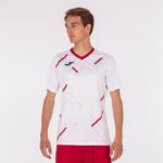 Joma 82P4R3333 أبيض أحمر قميص بأكمام قصيرة النمر الثالث رجال - Image 2