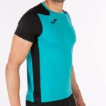 Joma 82P4R3346 الفيروز الأسود قميص قصير الأكمام سجل الثاني رجال - Image 6