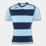 Joma 82P4R3359 الأزرق الداكن السماء الزرقاء قميص قصير الأكمام prorugby الثاني رجال