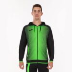 Joma 82P4R3392 أسود أخضر نيون سوبرنوفا سترة مقنعين رجال - Image 2