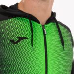 Joma 82P4R3392 أسود أخضر نيون سوبرنوفا سترة مقنعين رجال - Image 5