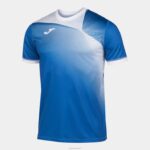 Joma 82P4R3396 أزرق ملكي أبيض قميص قصير الأكمام الحسبة الثاني رجال