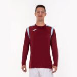 Joma 82P4R3397 بورجوندي السماء الزرقاء بطولة القميص بأكمام طويلة v رجال - Image 2