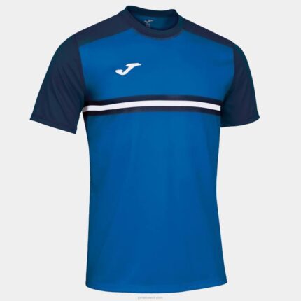 Joma 82P4R3426 الأزرق الملكي الأزرق الداكن قميص قصير الأكمام hispa الرابع رجال