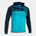 Joma 82P4R3428 الفلورسنت الفيروز الأزرق الداكن سوبر نوفا II سترة مقنعين رجال