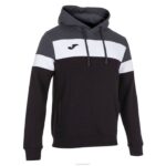 Joma 82P4R3429 أسود رمادي غامق طاقم سترة مقنعين رابعا رجال
