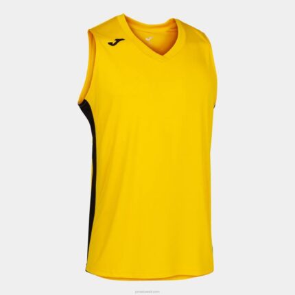 Joma 82P4R3430 أصفر أسود تي شيرت بلا أكمام كانشا ​​الثالث رجال